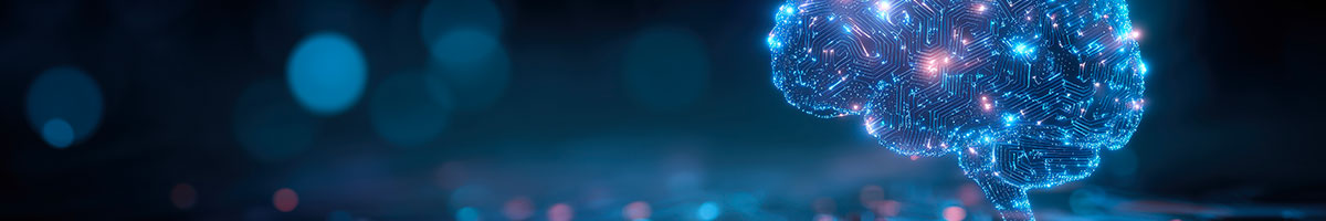 cervello stilizzato per la scienza del futuro