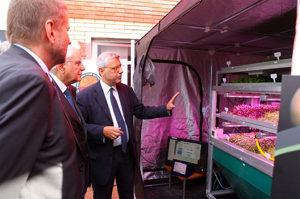 Il presidente Mattarella in visita al centro enea di casaccia